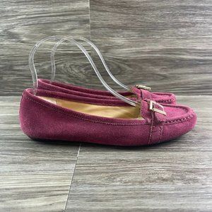 Michael Michael Kors Women's Purple Suede Loafers Shoes Size 7.5
